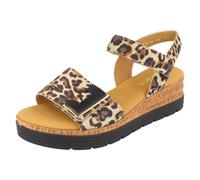 Gabor Sandalias de plataforma para mujer, sandalias de mujer, sandalias moderadas de ancho múltiple (G), Naturaleza 90, 39 EU