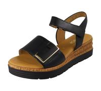 Mujer Gabor Sandalia de Cuero 5cm Tacón Cuña Correa Ajustable-82.700