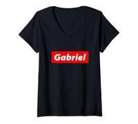Mujer Gabriel Name 90's Streetwear For Gabe Boys Named Gabriel Camiseta Cuello V