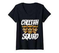 Mujer Gafas de Sol Cheetah Squad Cheetah Trio Team Vibes Camiseta Cuello V