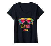 Mujer Gafas de Sol Key West 2026 Outfit Key West 2026 Camiseta Cuello V