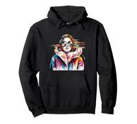 Mujer Gafas De Sol Piel Abrigo Arte Sudadera con Capucha