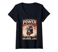 Mujer Gaita gaitas This Is What Power Sounds Like Camiseta Cuello V