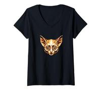 Mujer Galago Bebé Arbusto Galagos Monos Lindo Galago Camiseta Cuello V