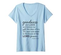 Mujer Gálatas 5 23 Fruto del Espíritu Versículo de la Biblia Escritura Dios Camiseta Cuello V