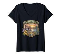 Mujer Gantry Plaza State Park Queens Long Island Nueva York Souvenir Camiseta Cuello V