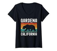 Mujer Gardena California South Los Angeles 310 424 Oso Inglewood Camiseta Cuello V