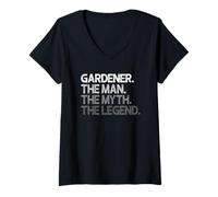 Mujer Gardener Gift The Man Myth Legend Camiseta Cuello V
