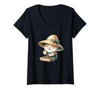 Mujer Gardener Gnome Grandpa Love Gardening & Sowing Funny Spring Camiseta Cuello V
