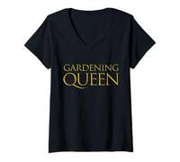 Mujer Gardening Queen - Kit de Jardinero para el Día de la Madre Camiseta Cuello V