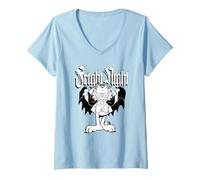 Mujer Garfield Halloween Fright Night Retro Vampire Garfield Camiseta Cuello V