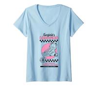 Mujer Garfield Lasagna Fast Delivery Brooklyn New York Camiseta Cuello V