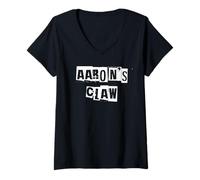 Mujer Garra de Aarón Camiseta Cuello V