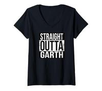 Mujer Garth Outta Recta Camiseta Cuello V
