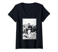 Mujer Gary Jugador Practica Ronda Abierto Británico de Golf 1972 Camiseta Cuello V