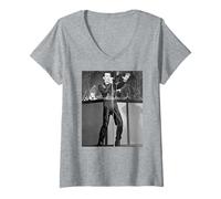 Mujer Gary Numan Live Synth Pop Cars de Virginia Turbett Camiseta Cuello V