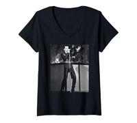 Mujer Gary Numan Synth Pop Cars en Vivo por Virginia Turbett Camiseta Cuello V