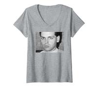 Mujer Gary Numan Telekon Teletour Coches 1980 Era Camiseta Cuello V