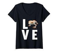 Mujer Gecko tokay Animal Camiseta Cuello V