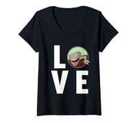 Mujer Gecko tokay Animal Camiseta Cuello V