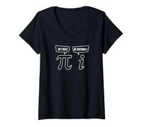 Mujer Geek Sarcastic Pi Funny Math Get Real Be Rational Camiseta Cuello V
