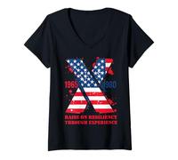 Mujer Gen X La generación Salvaje Aumenta la resiliencia por Experiencia Camiseta Cuello V