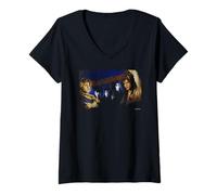 Mujer Gene ama a Jezabel Gothic Rock Foto de Simon Fowler Camiseta Cuello V