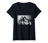 Mujer Gene Simmons Band Kiss Photo Unmasked Tour 1980 Camiseta Cuello V
