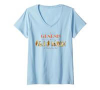 Mujer Génesis Un Truco de la Cola Camiseta Cuello V