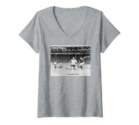 Mujer Geoff Hurst Inglaterra V Copa del Mundo de Alemania Occidental 1966 Camiseta Cuello V