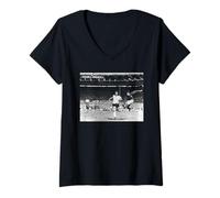 Mujer Geoff Hurst Inglaterra W Alemania Copa Mundial Final de Fútbol 1966 Camiseta Cuello V