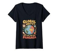 Mujer Geología "UNIDAD GLOBAL? He estado allí, hecho eso" Pangea Camiseta Cuello V