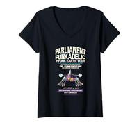 Mujer George Clinton Parlamento Funkadelic Memorial Coliseum 1977 Camiseta Cuello V