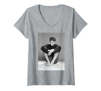 Mujer George Michael de Wham! Despiértame Antes de irte, 1982 Camiseta Cuello V