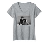 Mujer George Michael of Wham! Foto de Estudio 1984 Camiseta Cuello V