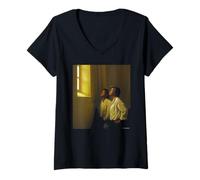 Mujer George Michael Pop Duo Wham! por Martyn Goddard Camiseta Cuello V