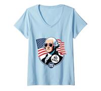 Mujer George Washington: Divertido: No Hay Reyes en Estados Unidos Camiseta Cuello V