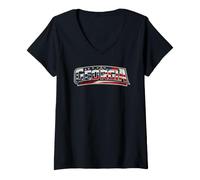 Mujer Georgia State Pride Southern Heritage American Spirit Camiseta Cuello V