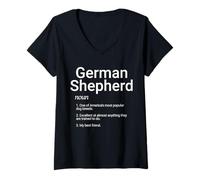 Mujer German Shepherd Dog Breed Definition German Shepherd Puppy Camiseta Cuello V