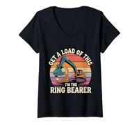 Mujer Get A Load of This I'm The Ring Bearer Lindo Hijo - Camiseta Cuello V