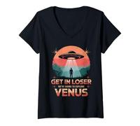 Mujer Get In Loser iba a Explorar Venus Camiseta Cuello V