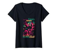 Mujer Get Your Ghoul on at The Halloween Bash Camiseta Cuello V