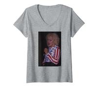 Mujer Ghost Dance Gothic Rock Anne-Marie Hurst En Directo Andy Willsher Camiseta Cuello V