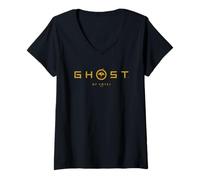 Mujer Ghost of Yotei Simple Yellow Logo Camiseta Cuello V