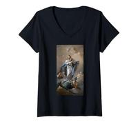 Mujer Giambattista Tiepolo The Immaculate Conception Camiseta Cuello V
