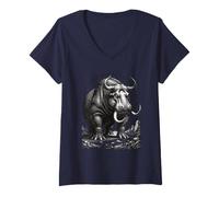 Mujer Gigante de la Bestia Primordial Camiseta Cuello V
