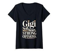 Mujer Gigi Soft Heart Opiniones Fuertes Camiseta Cuello V