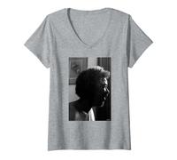 Mujer Gil Scott-Heron El Padrino del Rap Foto De AJ Barratt Camiseta Cuello V