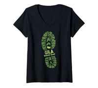 Mujer Gila National Forest Nuevo México NM Desierto Vacaciones Camiseta Cuello V