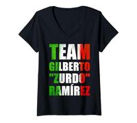 Mujer Gilberto Zurdo Ramírez Sánchez The Mexican Style Boxing Camiseta Cuello V